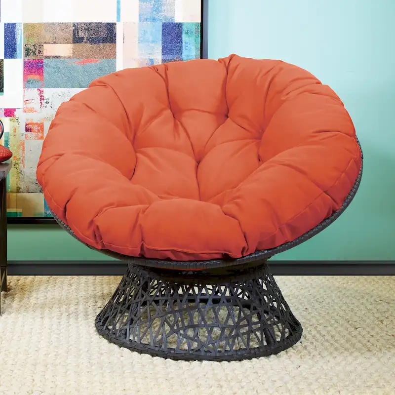 The Curated Nomad Avoca Woven Wicker Papasan Chair