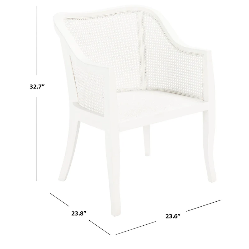Olar Cane Dining Chair - 23.6  x 23.8  x 32.7  - 24Wx24Dx33H