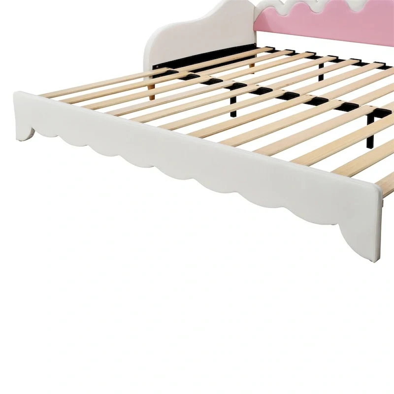 Twin Extending Daybed with LED Lights,Upholstered Princess Daybed