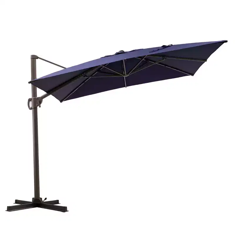 Crestlive Products 9x11FT Cantilever Patio Offset Umbrella 1-Tier Top No Base