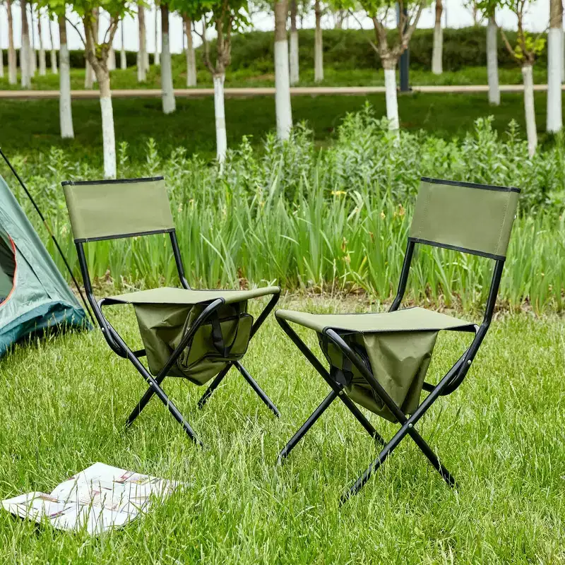Okak Folding Chair with Storage Bag, Portable Camping Chairs with Light Weight, Collapsible Chair for Camping, Picnics and Fishing