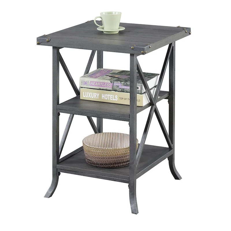 Convenience Concepts Brookline End Table with Shelves