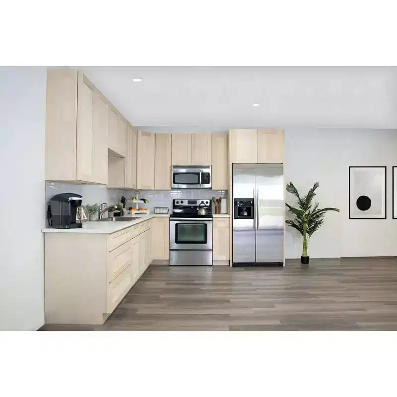 CASAINC 18 in. W x 24 in. D x 34.5 in. H Base Kitchen Cabinet with 3 Soft-Close Drawers  RTA Plywood Cabinets