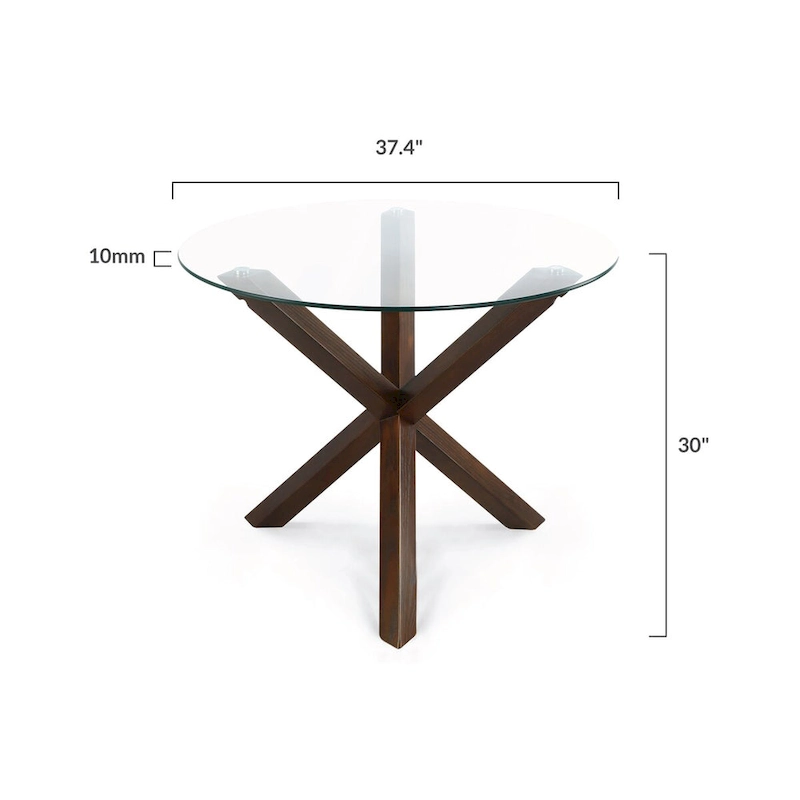 Poly and Bark Kennedy 37.4 inch Round Dining Table