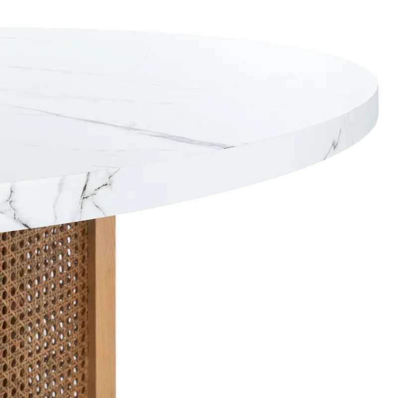 SAFAVIEH Mozell Cane Dining Table - 47.3 W x 47.3 L x 28.8 H - 47Wx47Dx29H