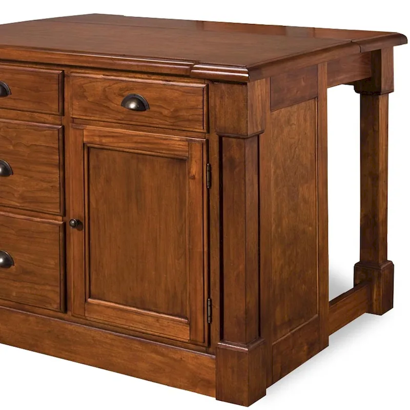 Homestyles Aspen Rustic Cherry Kitchen Island
