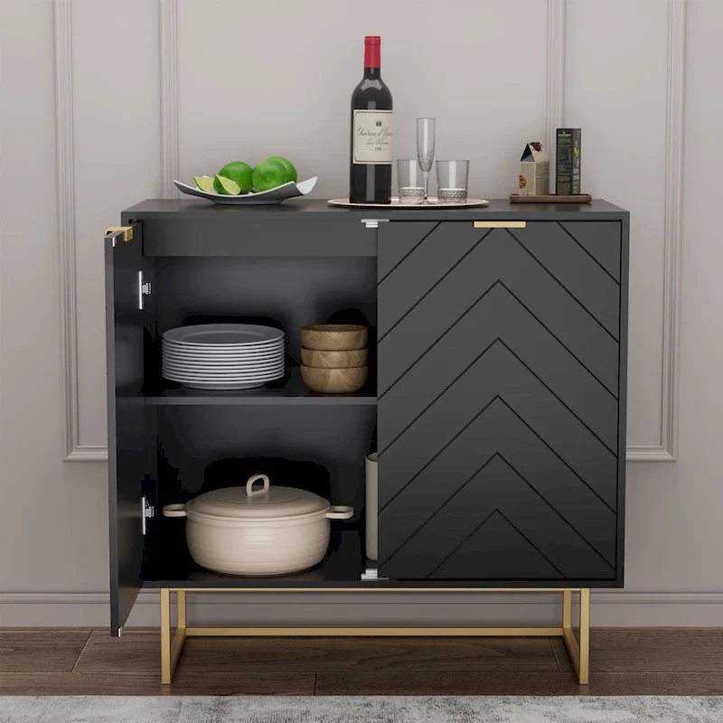 Sideboard Buffet Cabinet with Adjustable Shelf