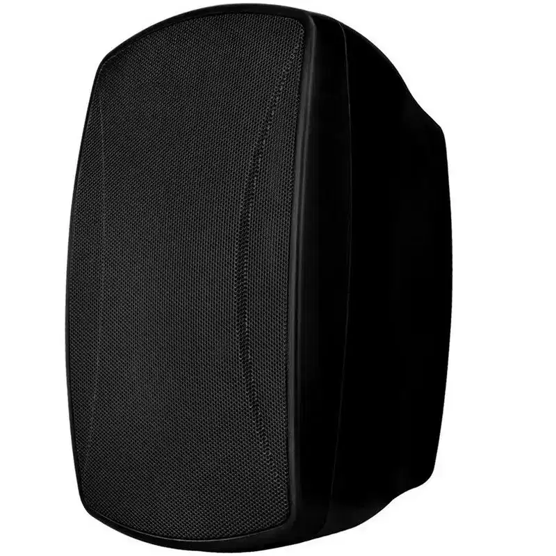 Monoprice 5.25in. Weatherproof 2-Way 70V Indoor/Outdoor Speaker, Black (Each) For Use In Whole Home Audio Systems, Restaurants, Bars, Patio, Poolside