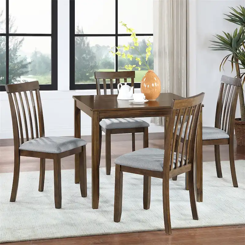 Wooden Dining Rectangular Table set for 4