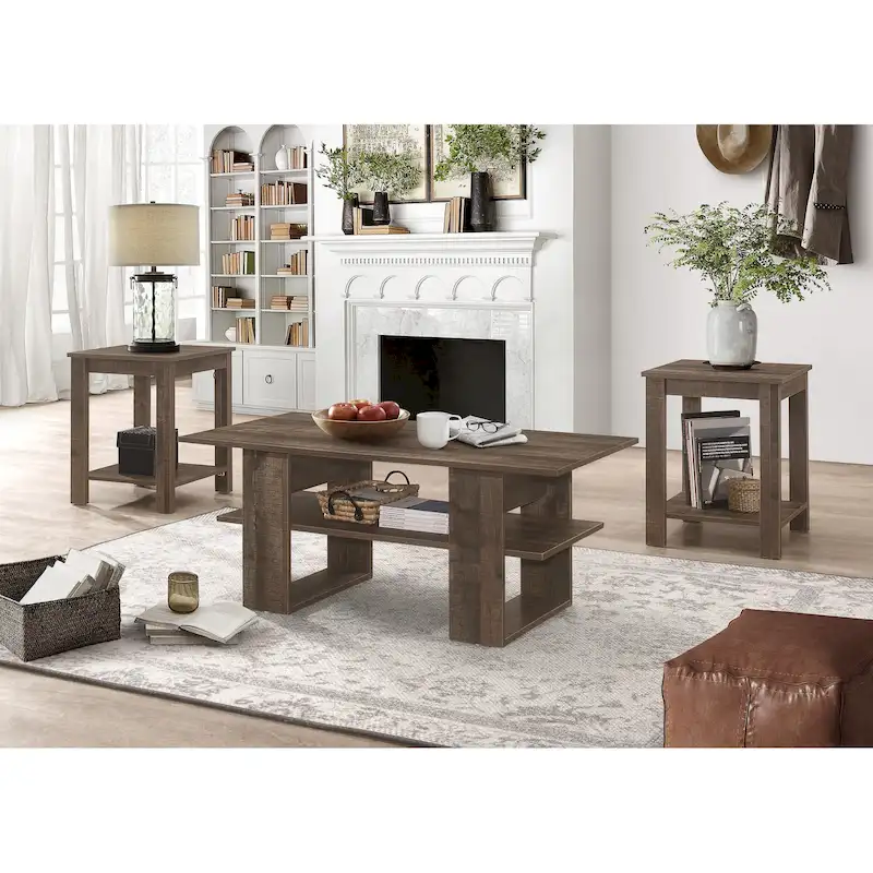 Coffee Table with 2 End Tables