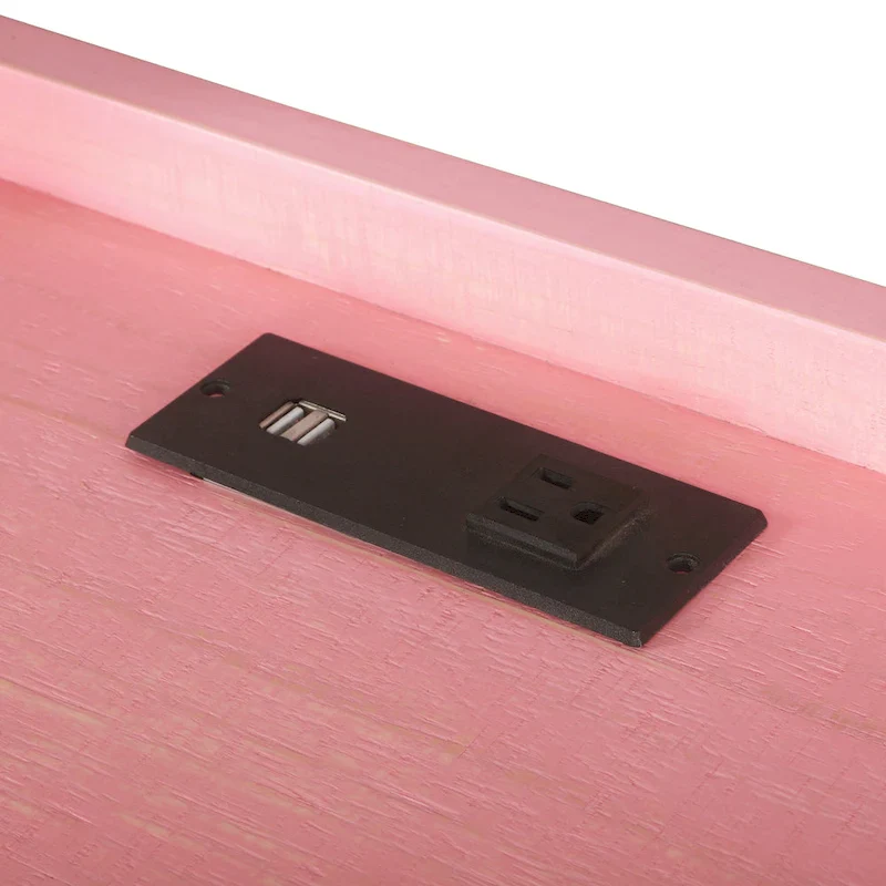 59-inch Metal Computer Desk with USBs by Furniture