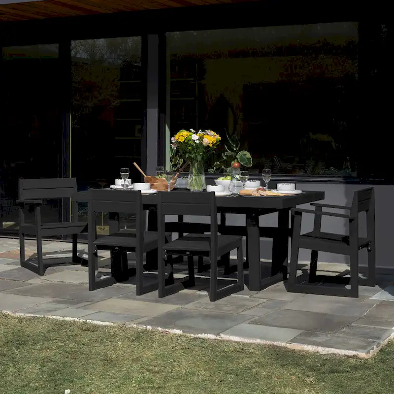 Haven Modern 7-Piece Outdoor Dining Set