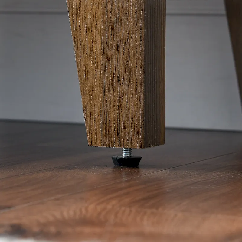 6-Drawer Dresser with Rattan Weave Fronts - Wood - 56 Inch