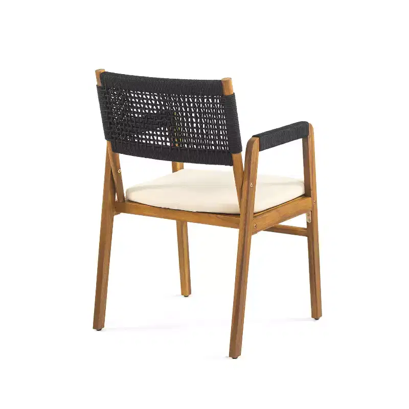 Christopher Knight Home Captef 5 Pieces Rustic Patio Acacia Bistro Set with Cushions