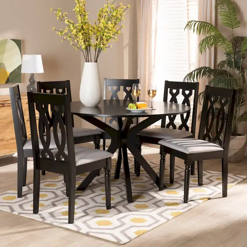 Callie Modern and Contemporary 7-Piece Dining Set