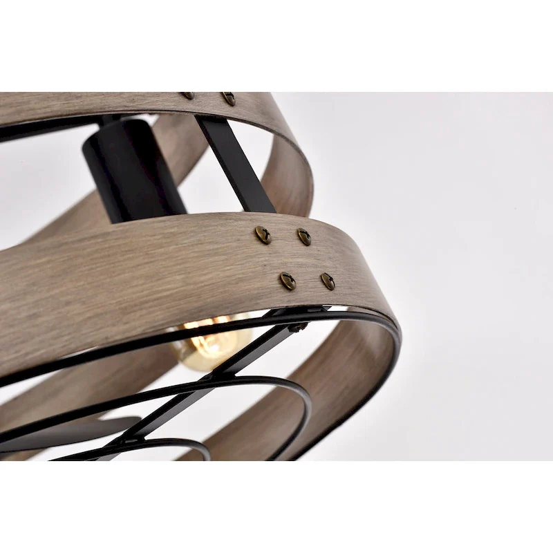 Eden Ceiling Fan 20-Inch 3-Light Metal Drum Shade (Includes Remote)