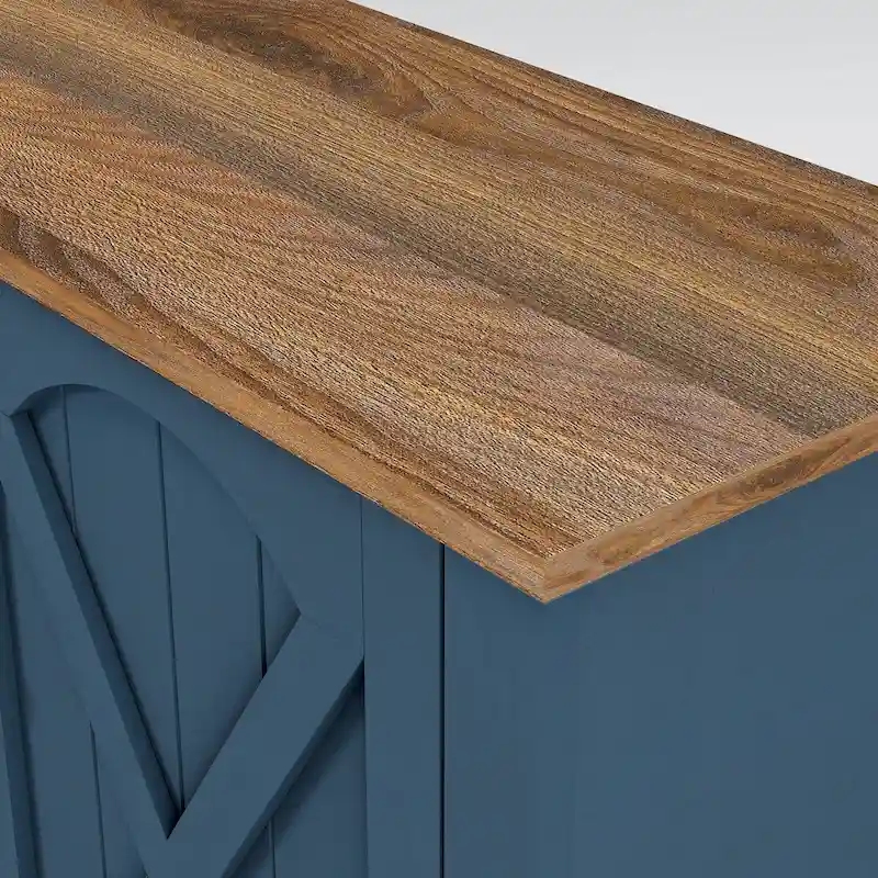 70 Farmhouse TV Stand with Fireplace, Fits up to 75 TV - 70W x 30H x 14.5D