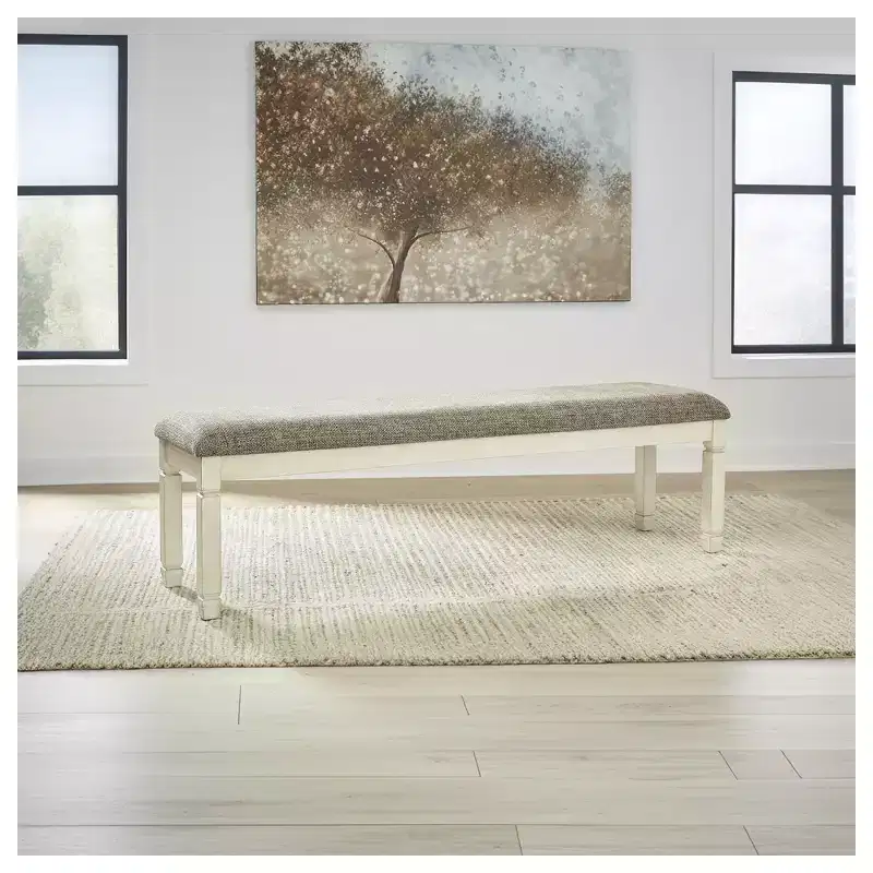 Signature Design by Ashley Casual Bolanburg 65 Dining Bench, Antique Cream/Brown