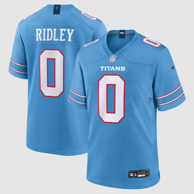 Tennessee Titans Calvin Ridley Light Blue Game Jersey