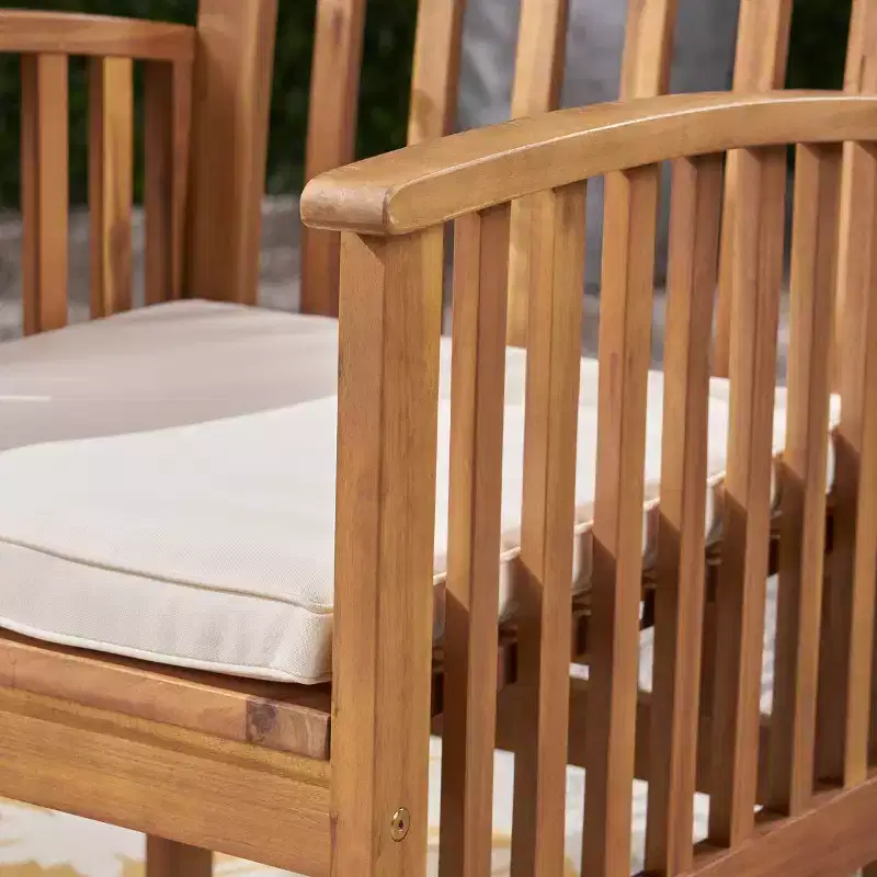 Casa 3pc Acacia X Leg Bistro Dining - Christopher Knight