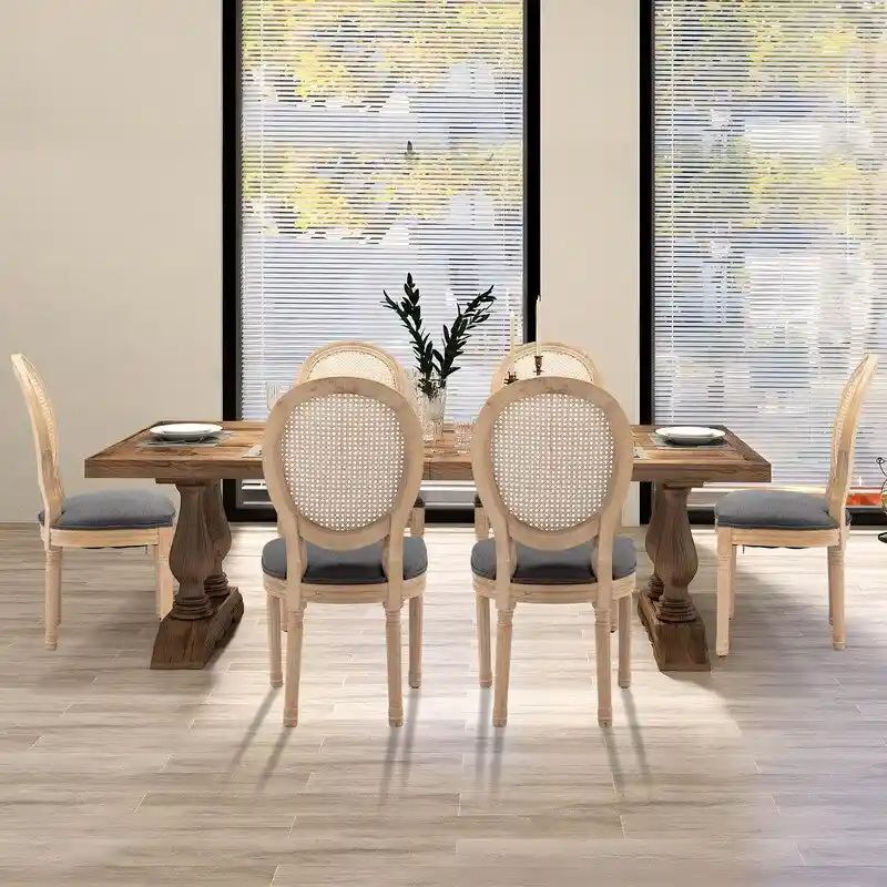 French Dining Chair with Nailhead Trim Set of 4