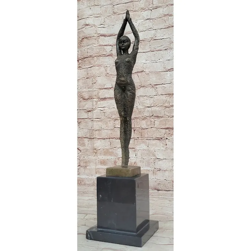 Signed Bronze Art Nouveau Deco Chiparus Statue Figurine Sculpture Art Figure