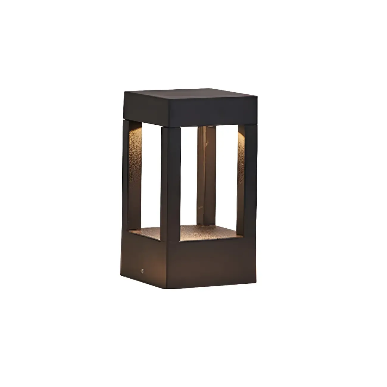 Wired Geometric Simple Metal Post Cap Light