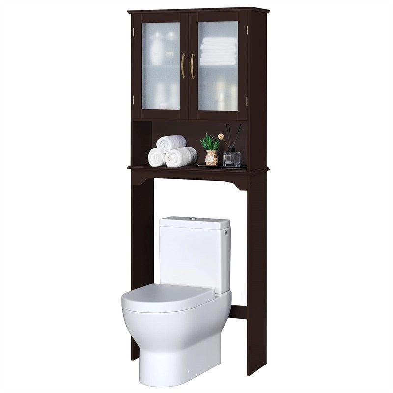 Over The Toilet Storage Cabinet - 9D x 25W x 66H