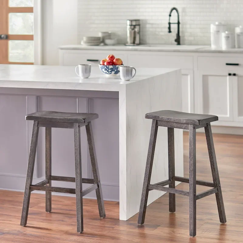 Marney Rubberwood 24-inch Counter-height Bar Stools (Set of 2)