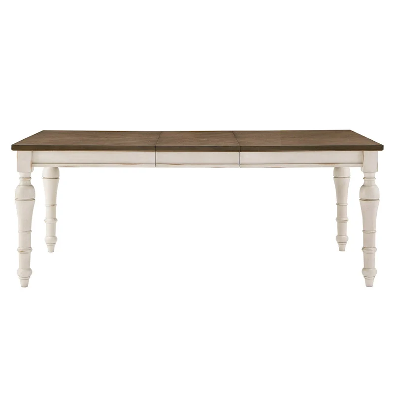 Tournus 4-6-Person Extendable Solid Rubberwood Dining Table Set by iNSPIRE Q Classic