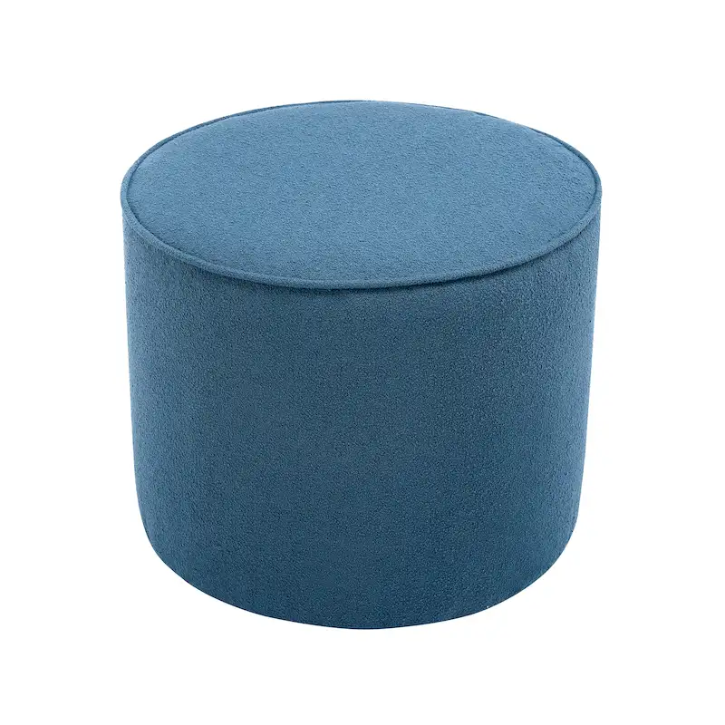 Porthos Home Belia Boucle Fabric Round Ottoman Coffee Table