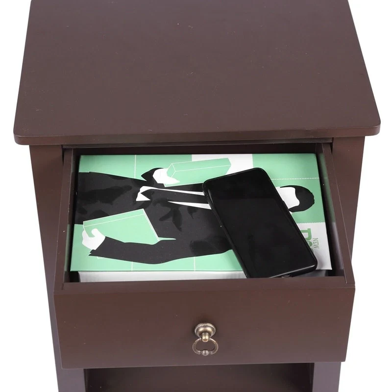 Simple Bedroom Bedside Table With Drawer