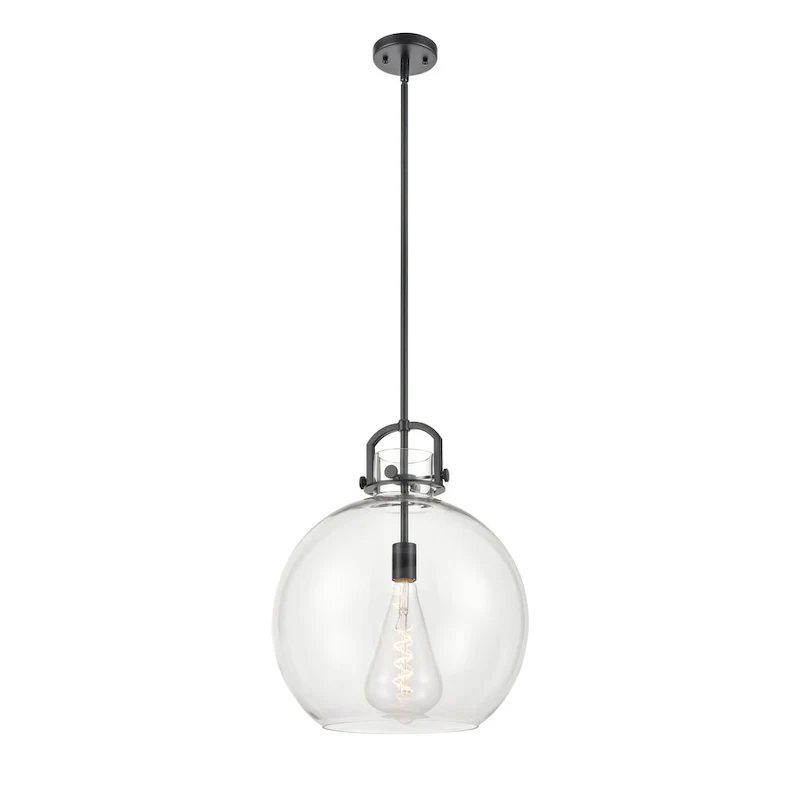 Innovations Lighting Newton Sphere - 1 Light 16  Stem Hung Pendant