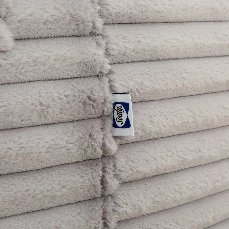 Sealy Kade 6ft Faux Fur Foam Bean Bag