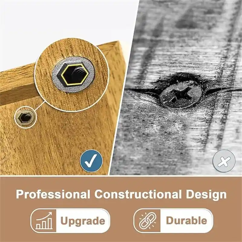 Bench 2-Tier Wood Heavy Duty - 11.81 D x 31.5 W x 16.54 H