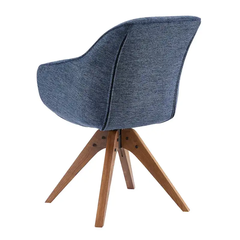 Art Leon Modern Wood Swivel Chair with Oak Legs