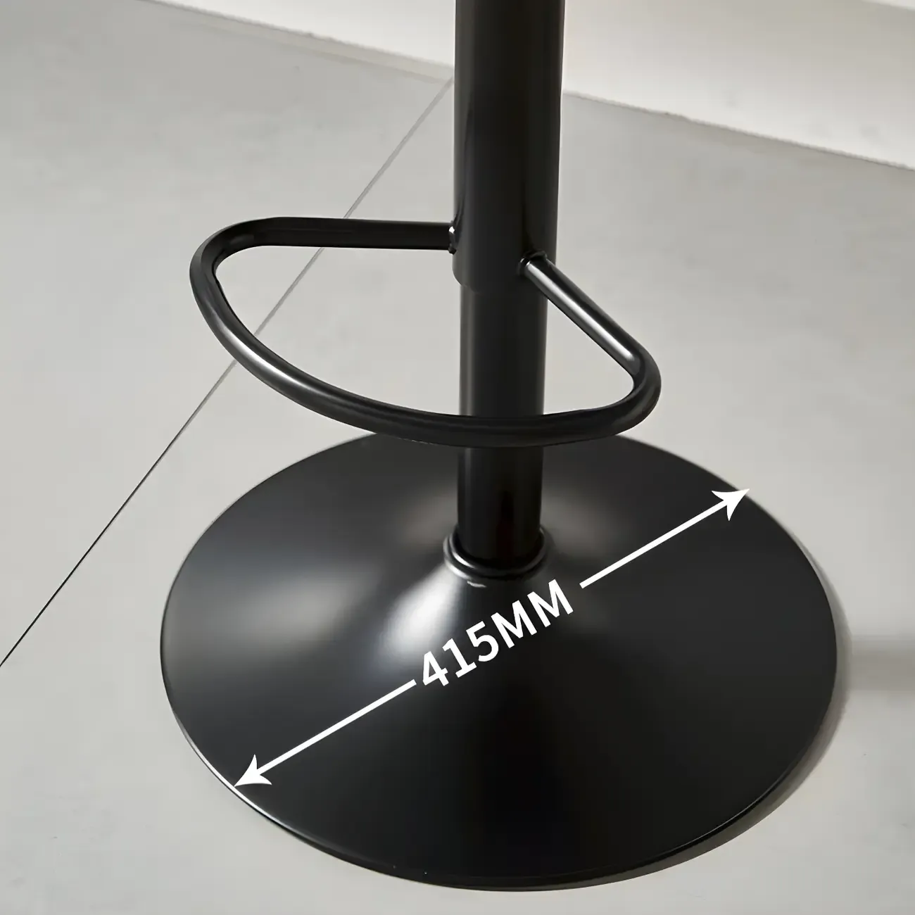 Modern Leather Saddle Swivel Adjustable Bar Stool