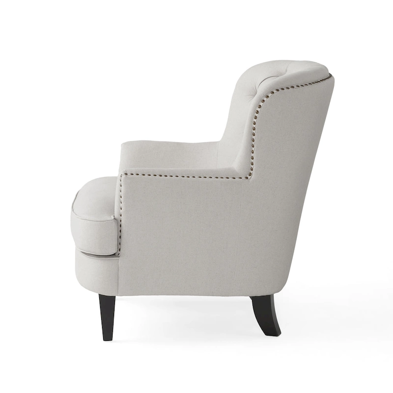 Tafton Tufted Club Chair with Ottoman by Christopher Knight Home