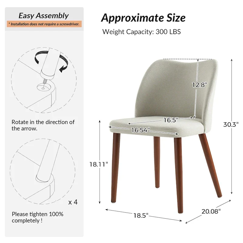 Melisa Solid Wood Dining Chair Set of 4 by HULALA HOME