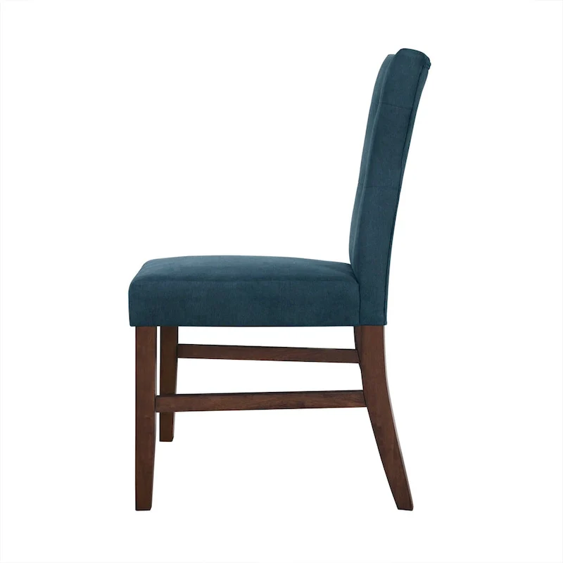 Button-Tufted Dining Chair - Red/Blue/Dark Grey - Single