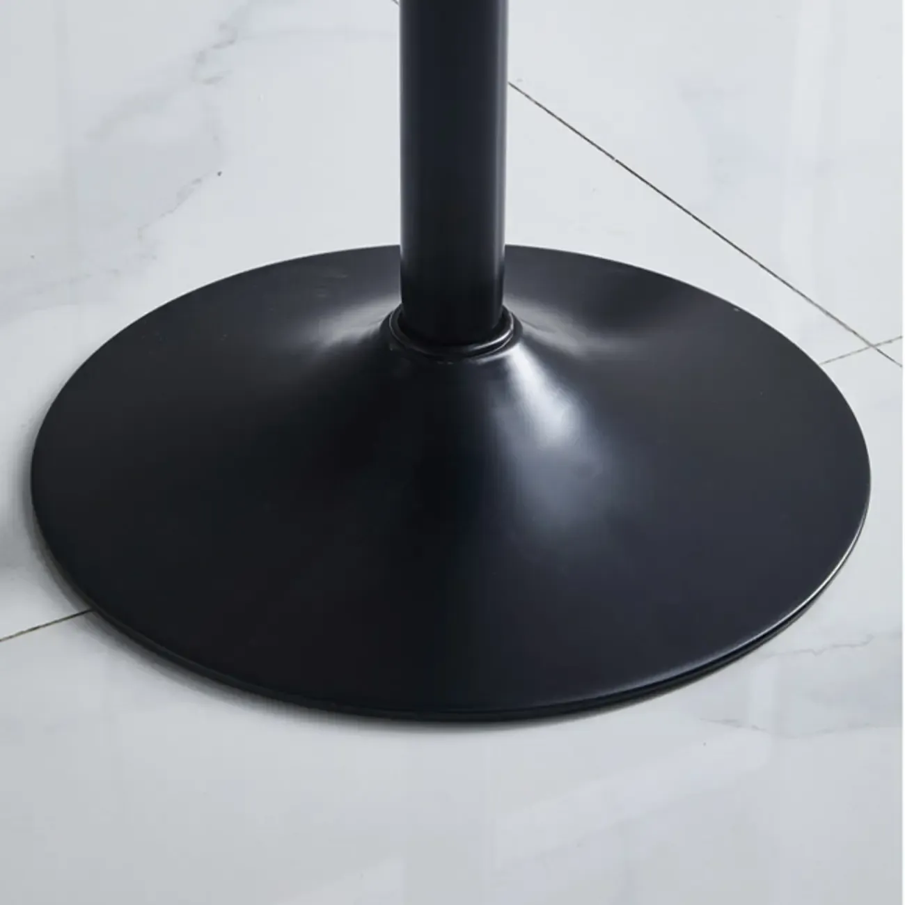 Saddle Black Pedestal Swivel Adjustable Bar Stool
