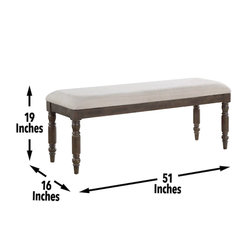 Haven Extendable Dining Set - Classic Design with Bench and Chairs