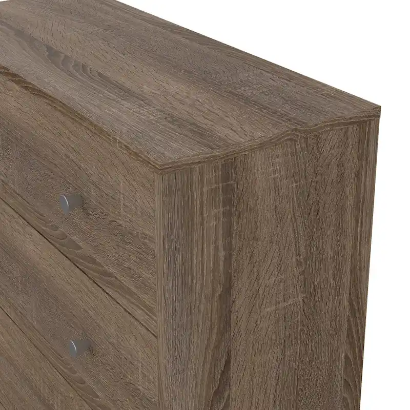 5-Drawer Dresser, White/Coffee/Black/Grey/Hickory/Truffle, Danish Style, 2-Person