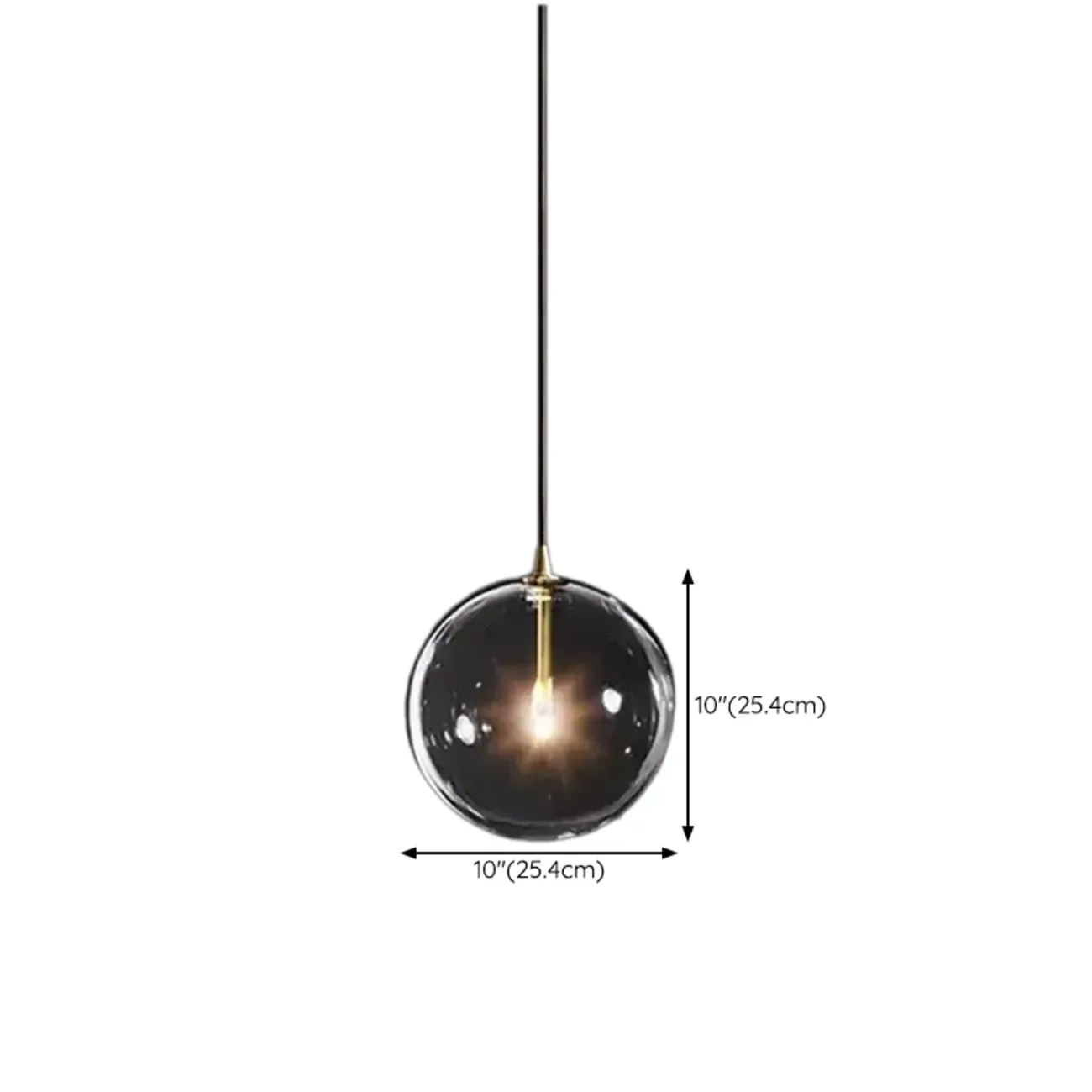 Modern Clear Textured Glass Wood Pendant Light