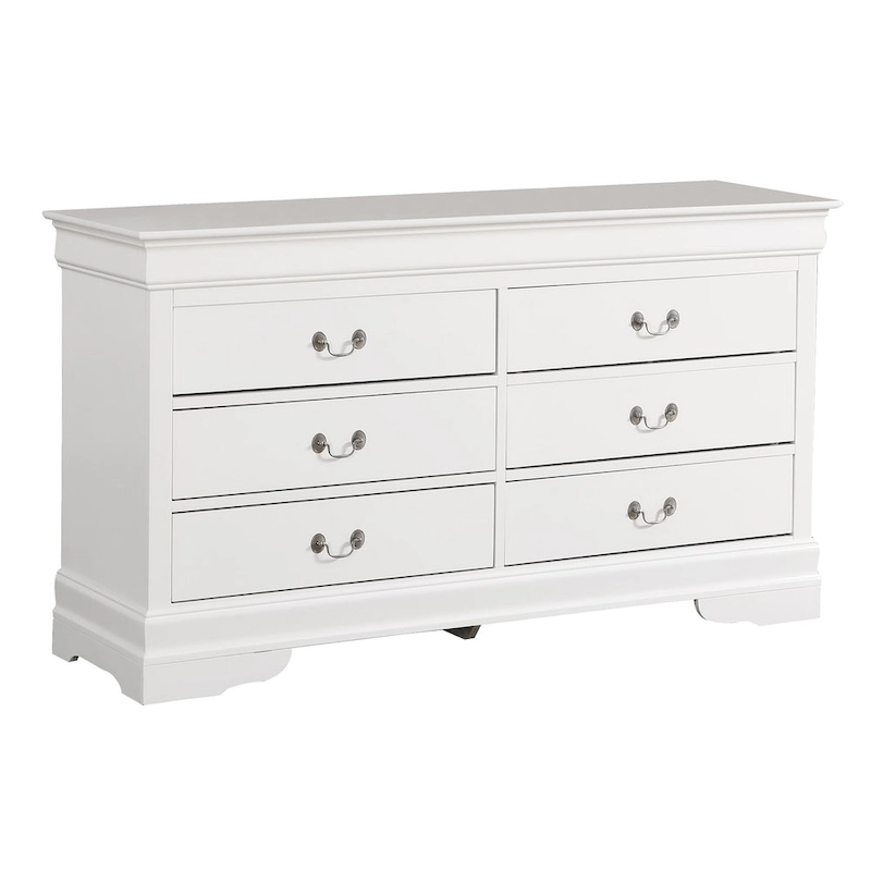 Louis Phillipe 6-Drawer Double Dresser