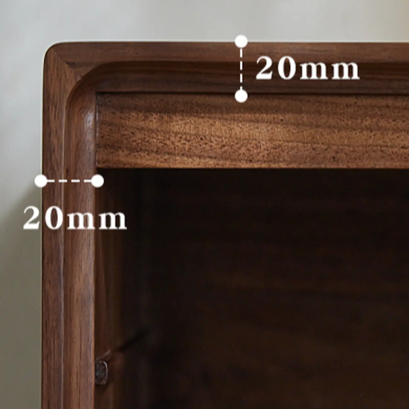 Compact Modern Wood Drawer Nightstand