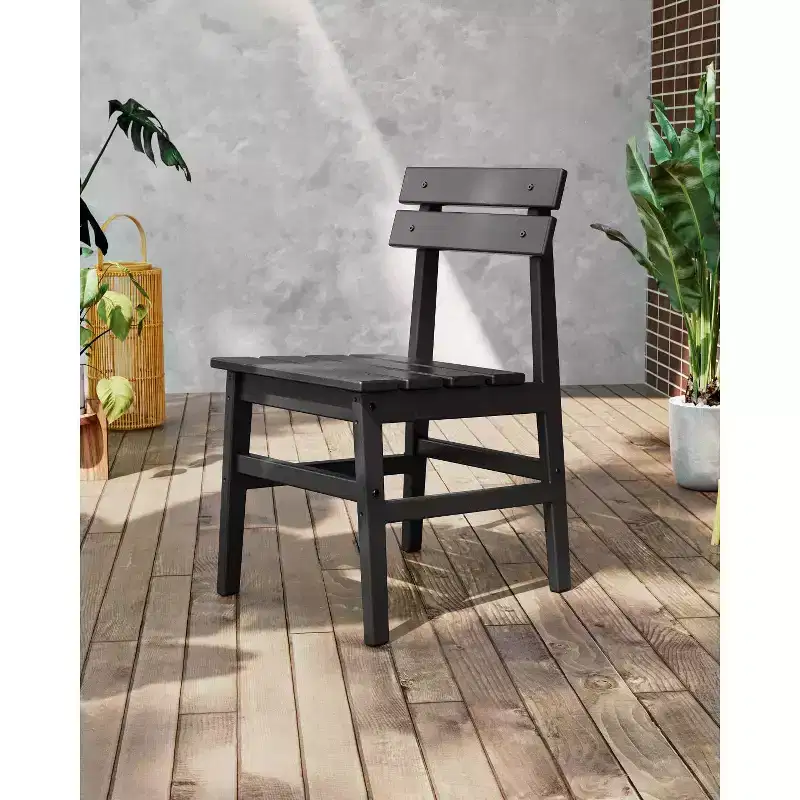 POLYWOOD Modern Studio Plaza Outdoor Patio Armless Chair