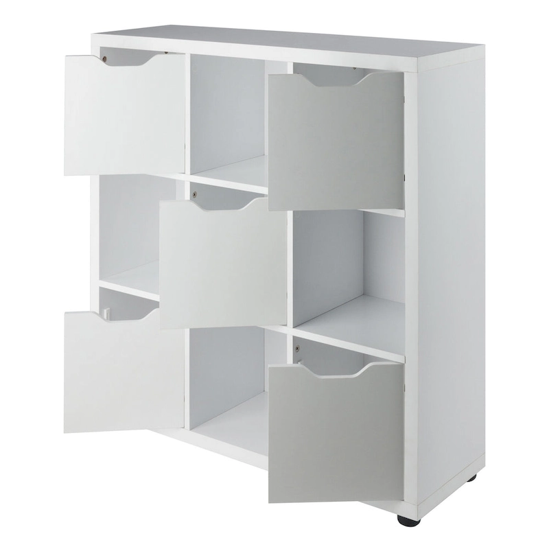 3-Tier Wooden Storage Cabinet - 37.5 - White