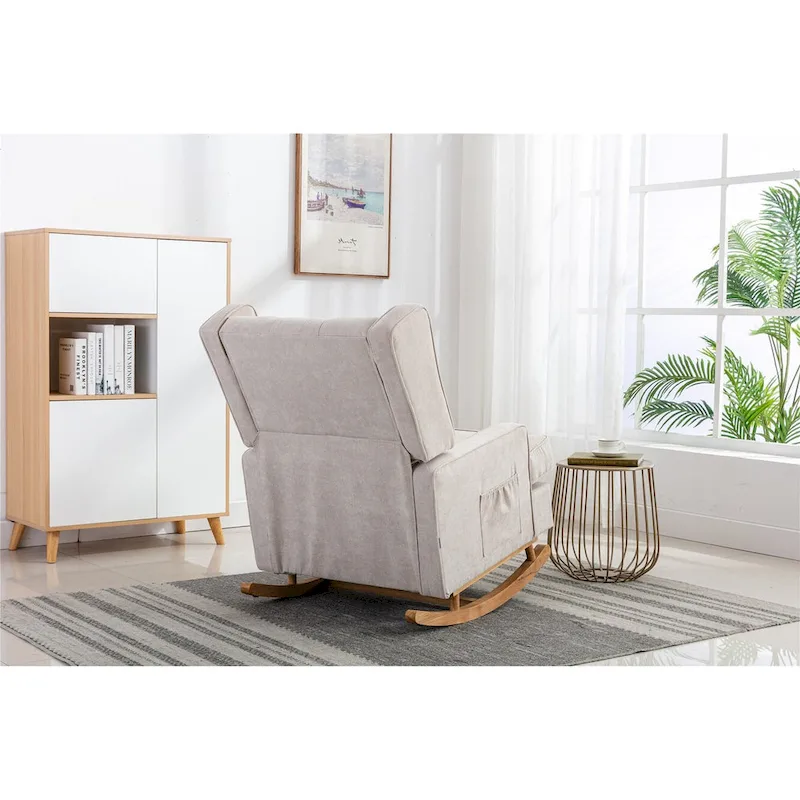 Modern 33.8 Tufted Rocking Chair