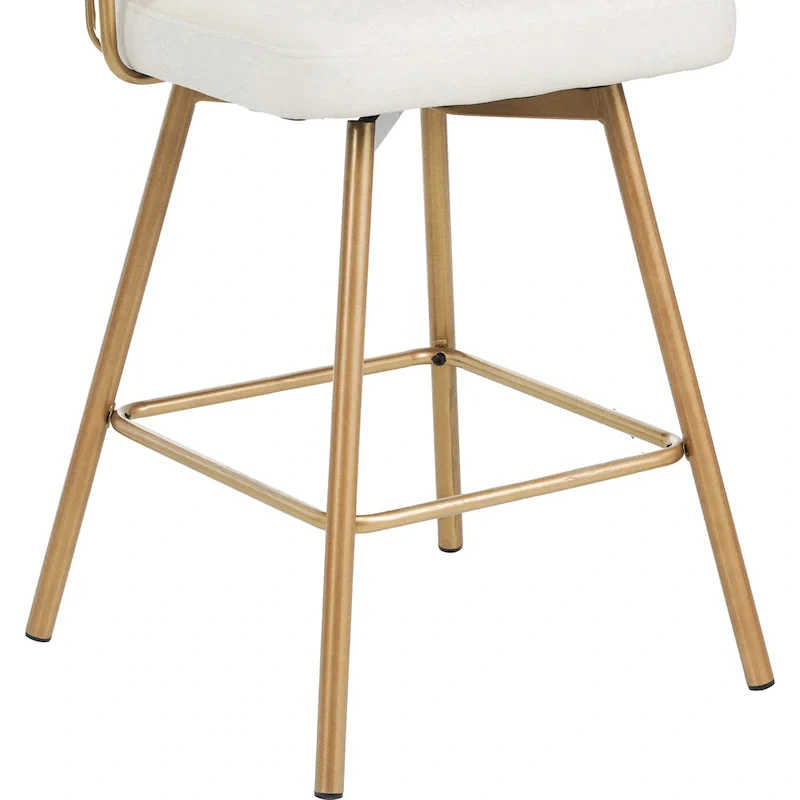 Christopher Knight Home Bremen 180Swivel 26 Velvet Counter Stools with Metal Legs (Set of 2)